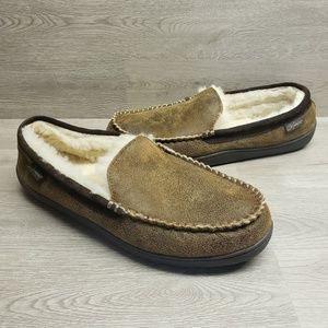 Mens Cabela's Bob Timberlake Bomber Shearling Moc Slippers Size: 12 M